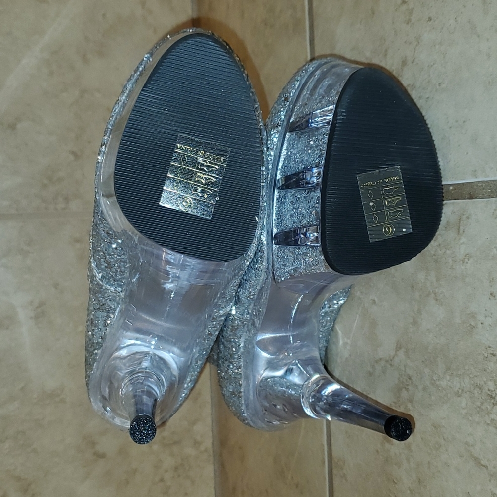 Pleaser Glitter Heels View 2